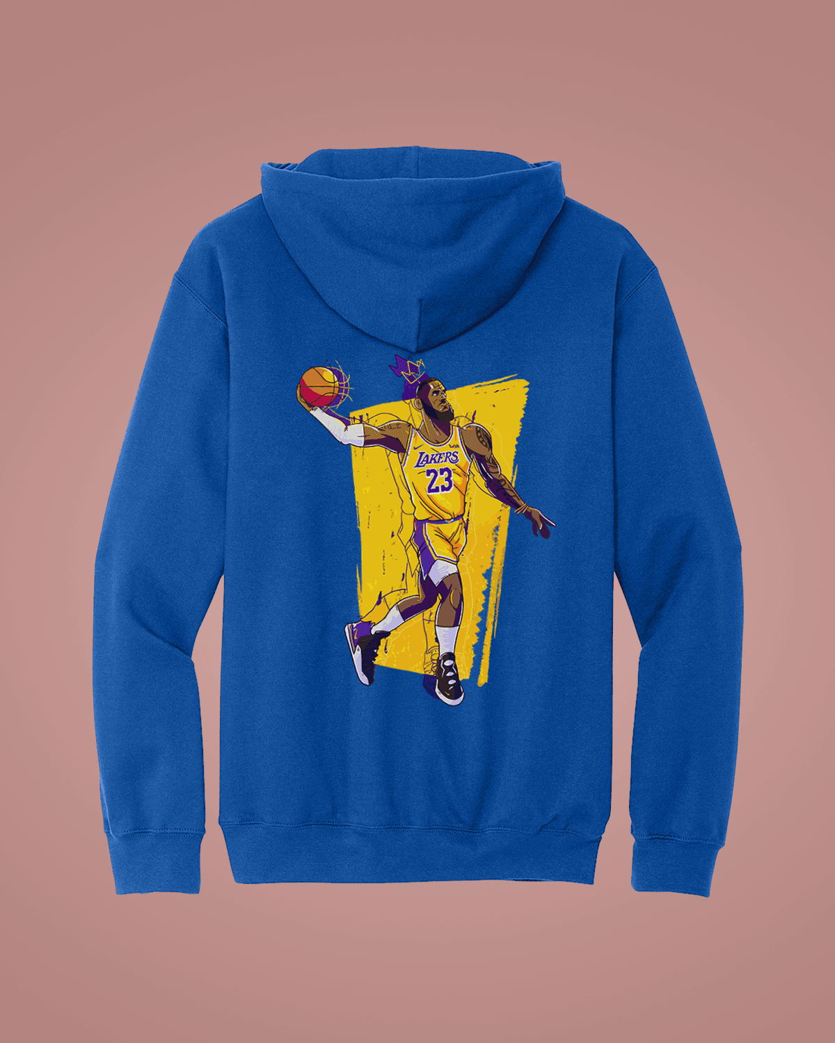 King James-ის ჰუდი გრაფიკული პრინტით