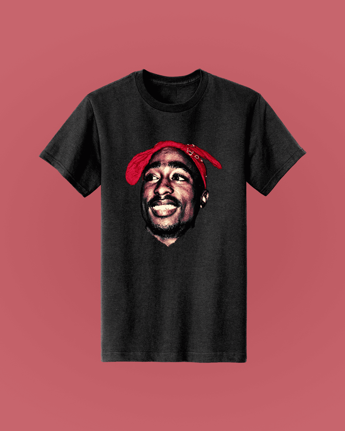 2 Pac-ის მაისური გრაფიკული პრინტით