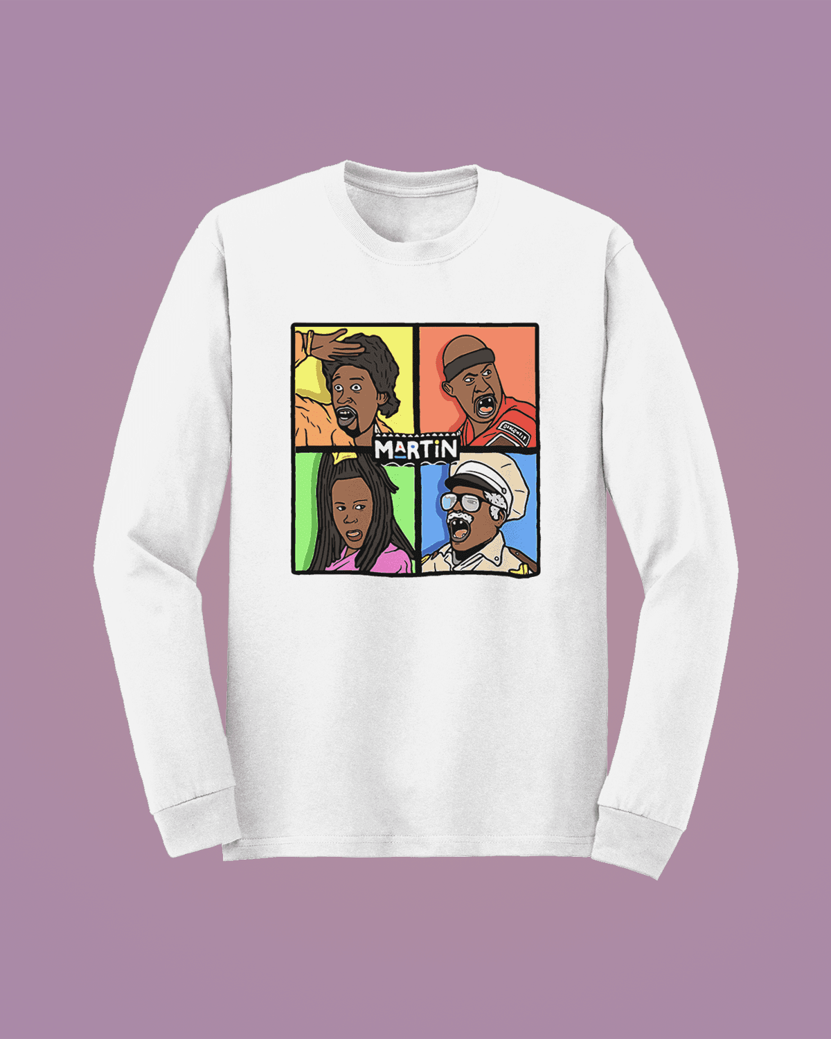 Martin-ის გრძელმკლავიანი მაისური გრაფიკული პრინტით