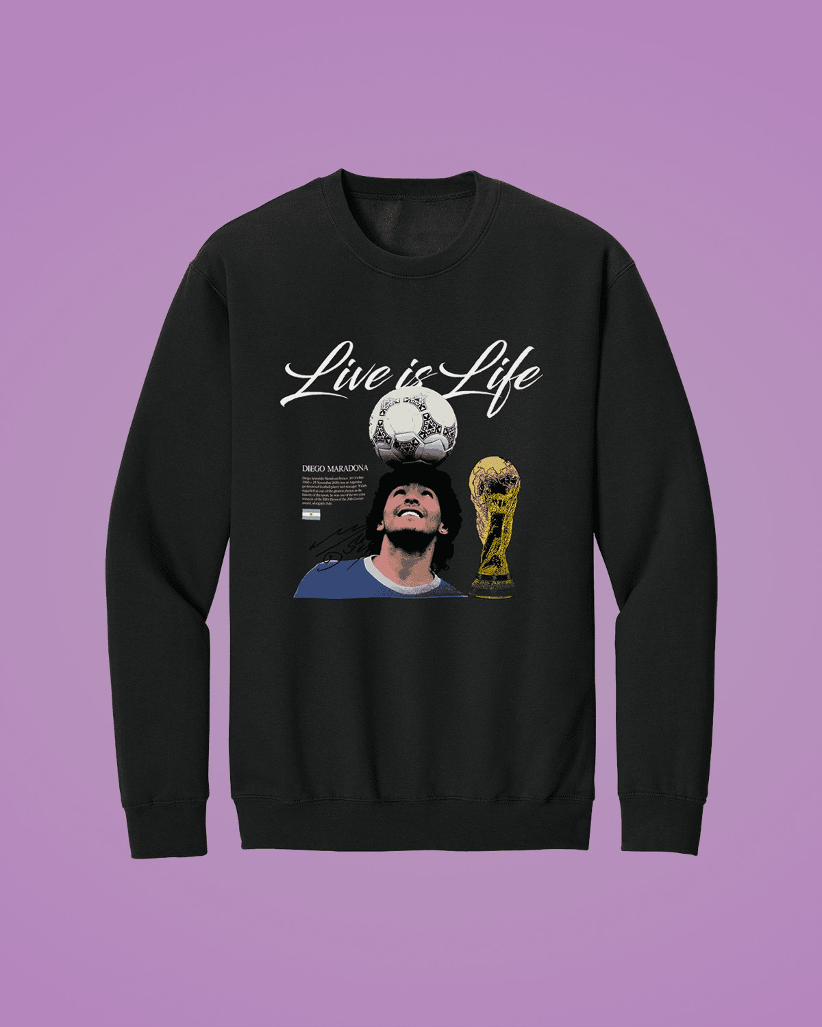 Maradona-ს ბომბერი გრაფიკული პრინტით