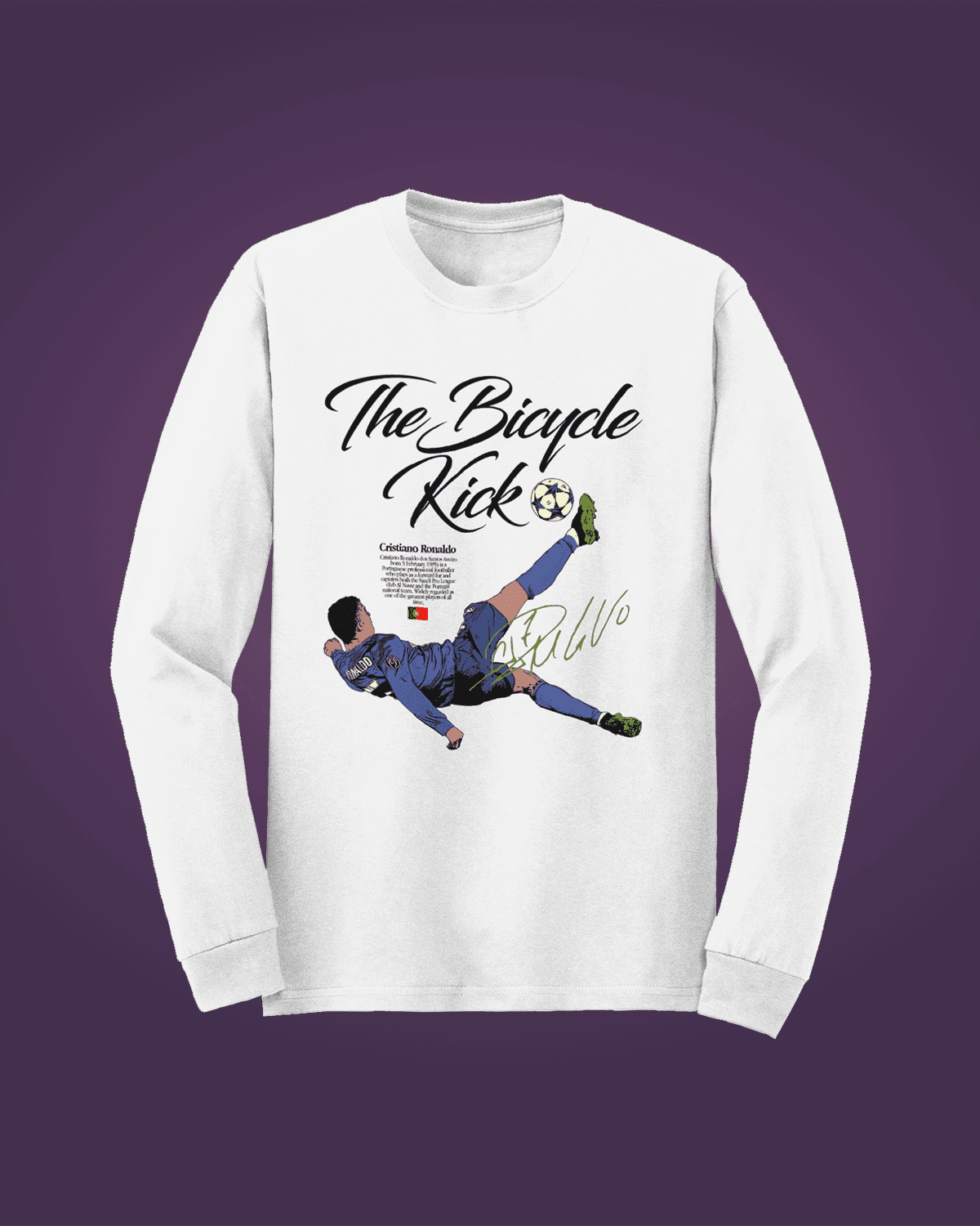Лонгслив Ronaldo с графическим принтом