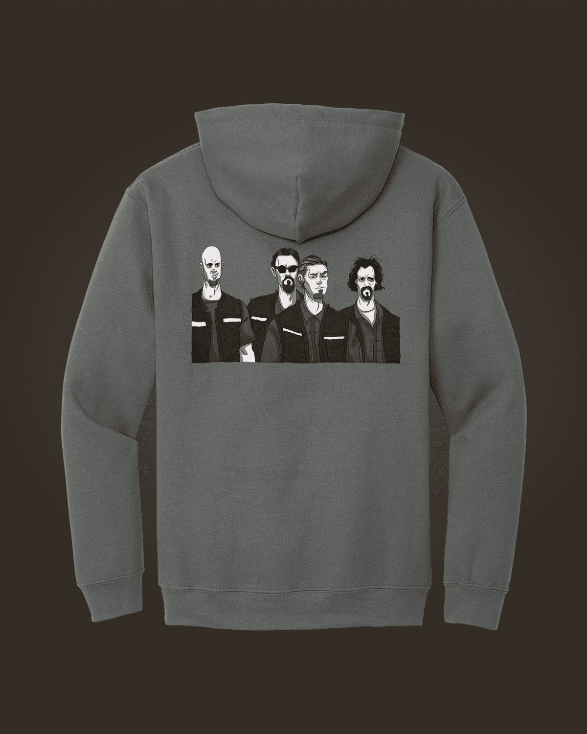 Sons of Anarchy-ის ჰუდი გრაფიკული პრინტით