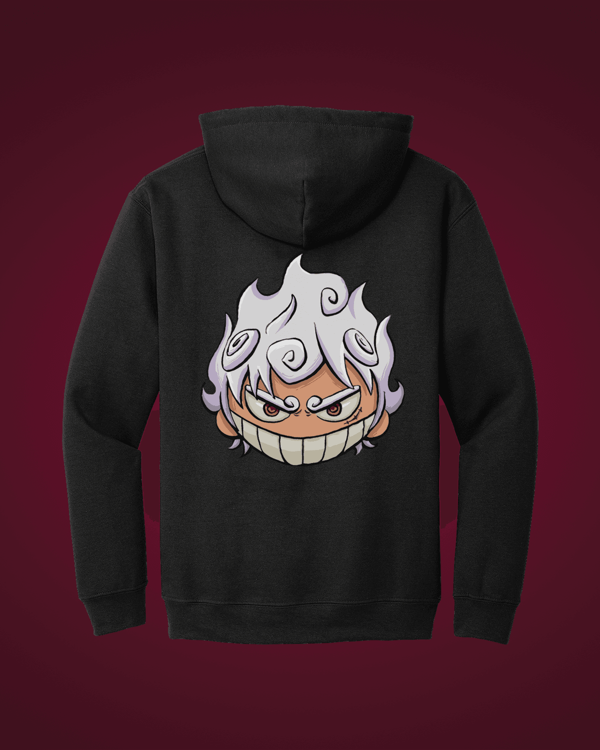 Luffy-ის ჰუდი გრაფიკული პრინტით