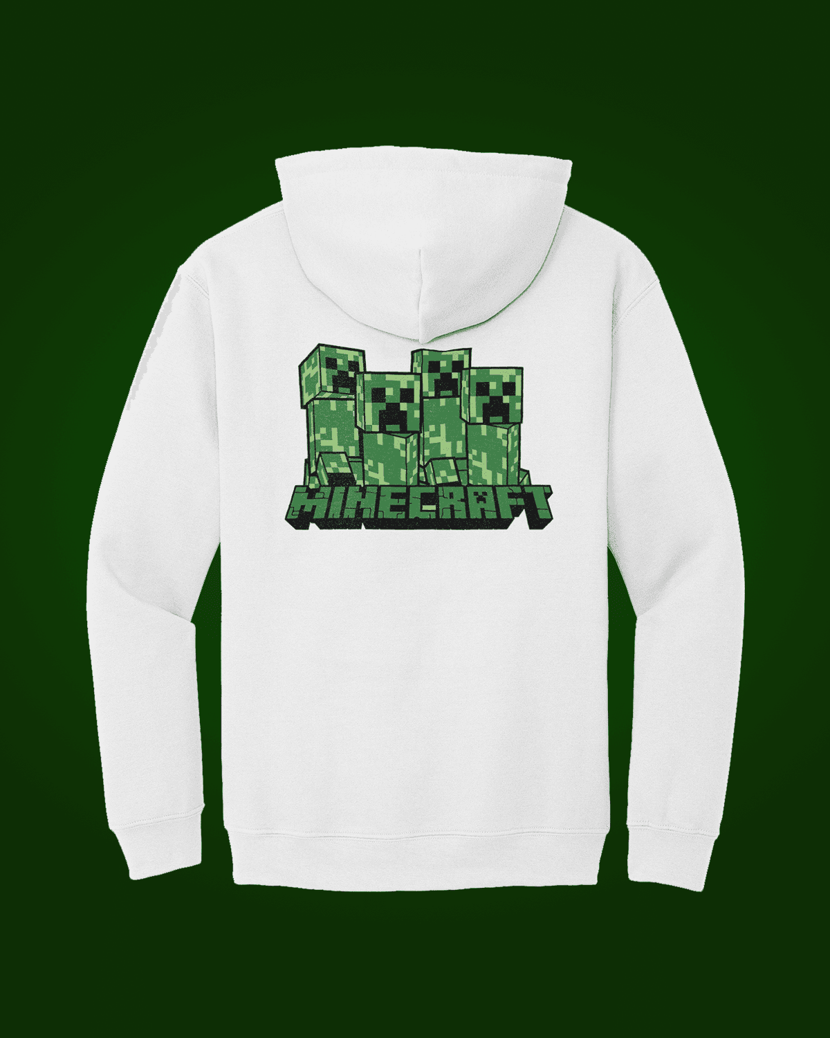 minecraft-ის ჰუდი გრაფიკული პრინტით