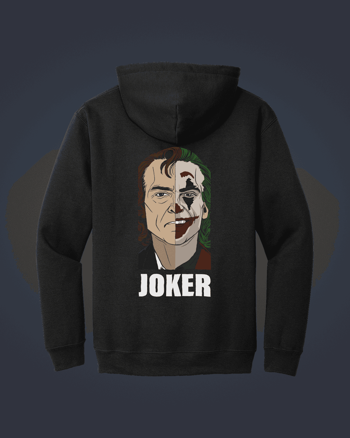 Joker-ის ჰუდი გრაფიკული პრინტით