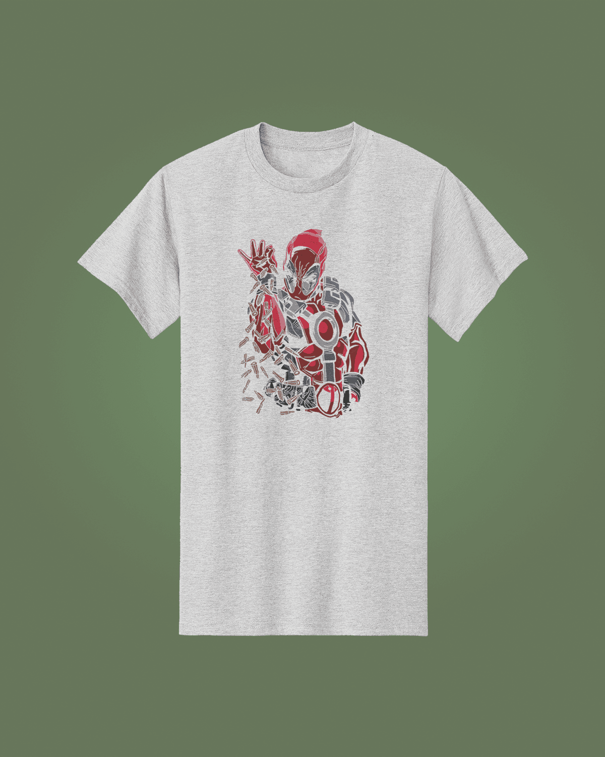 Dead Pool-ის ჰუდი გრაფიკული პრინტით