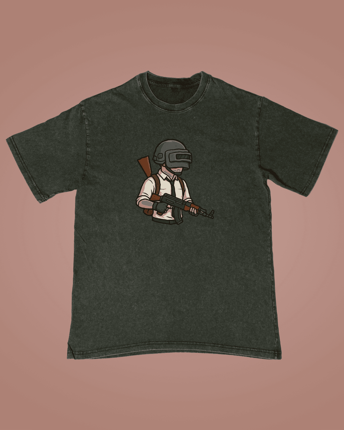 Pubg-ის ჰუდი გრაფიკული პრინტით