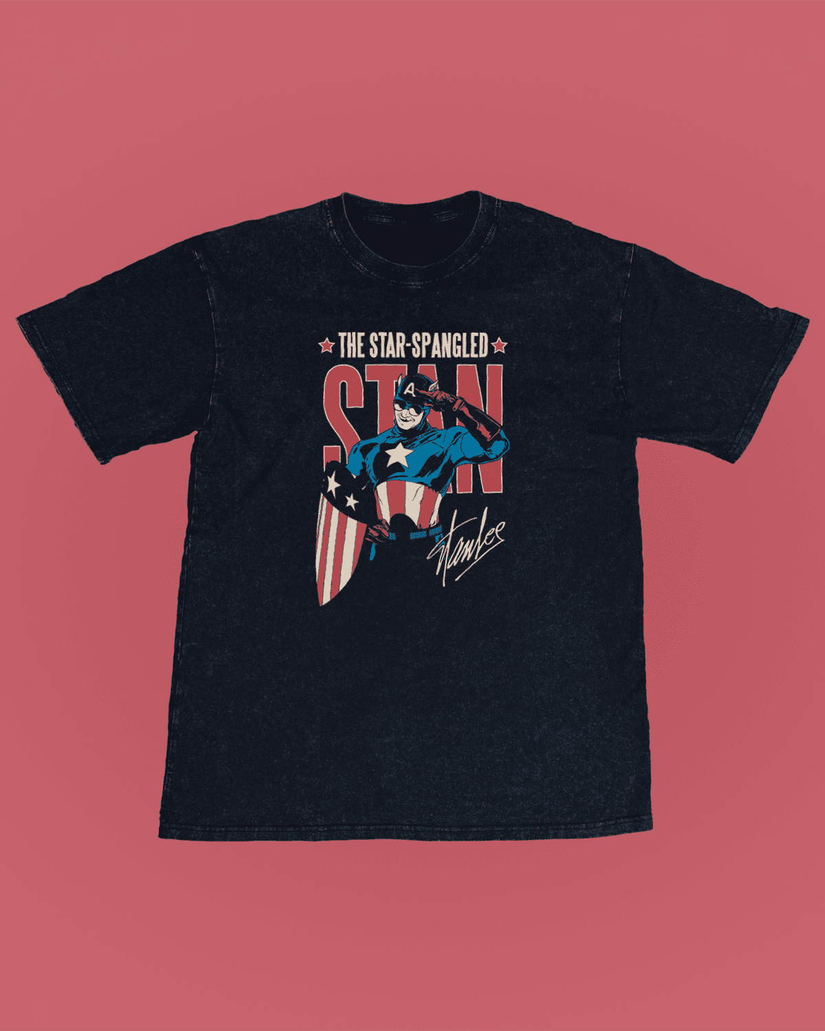 Captain America-ის ჰუდი გრაფიკული პრინტით